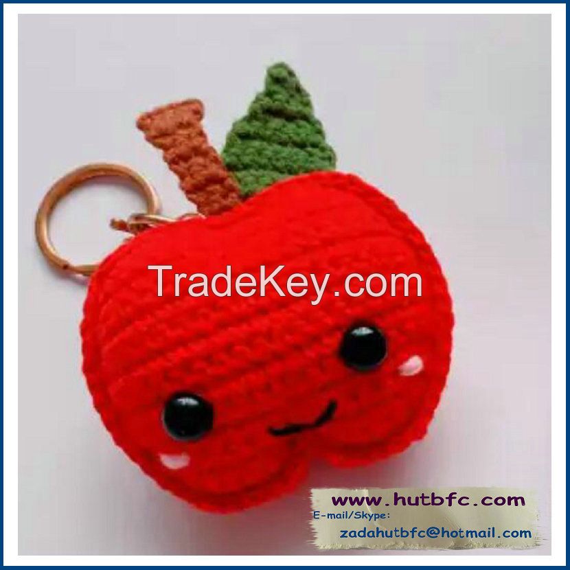 Crochet Apple, 100% Handmade Phone Pendants, Cute Christmas Pendant