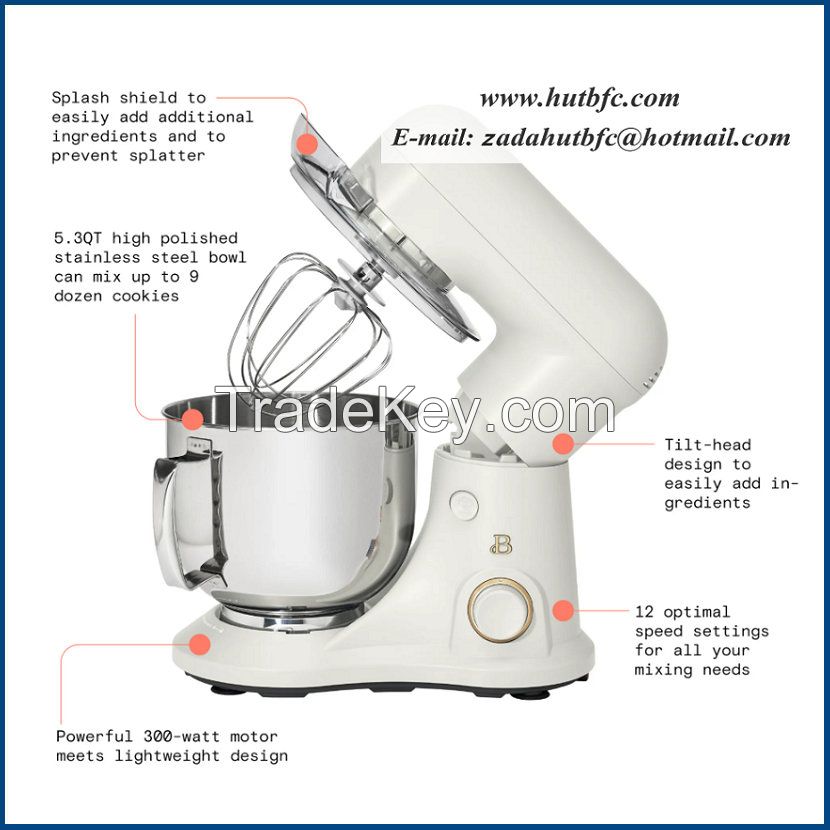 Beautiful 5.3QT Capacity Lightweight And Powerful Tilt-Head Stand Mixer