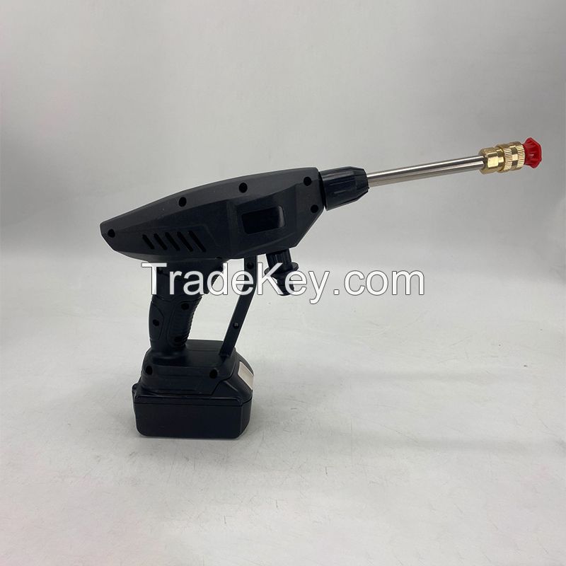 Portable Wireless Lithium Battery Cleaning Water Spray Pressure Gun For Car Wash