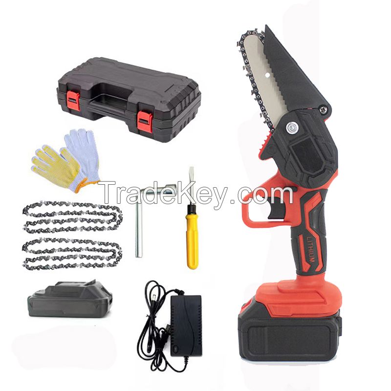 Chainsaw Cordless Mini Portable Handheld Brushless Rotary Tool Electric Saw For Cutting Woodworking