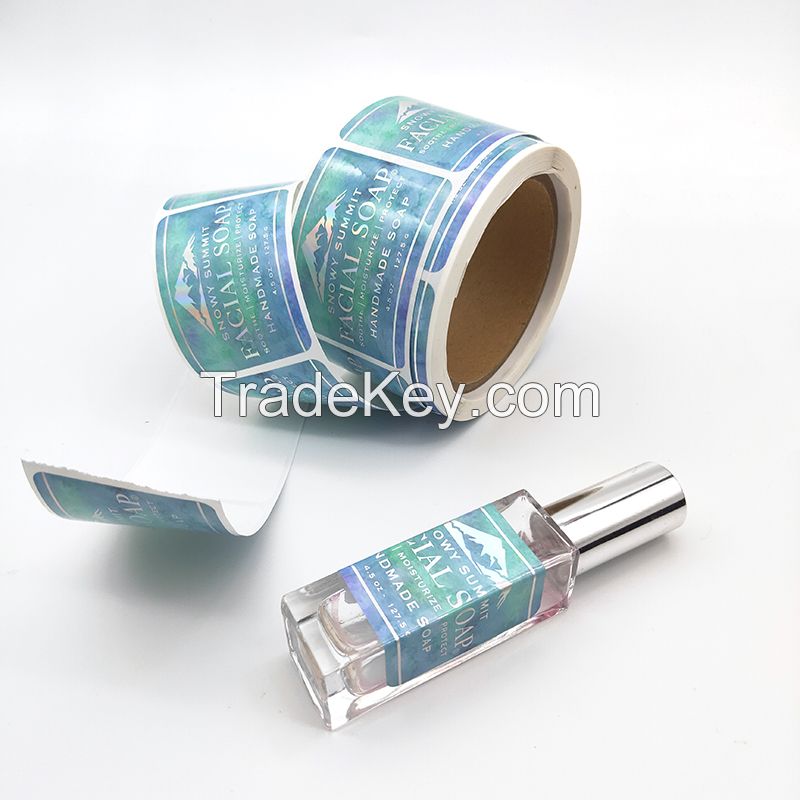 Product Sticker Printing Custom Adhesive Brand Logo Round Label Rolls