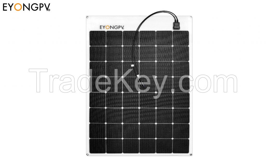 170W Flexible Bendable Solar Panel for Roof Marine RV Cabin Van Car