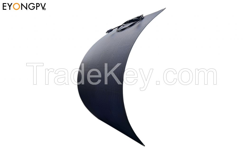 100W All Full Black Flexible Bendable Solar Panel