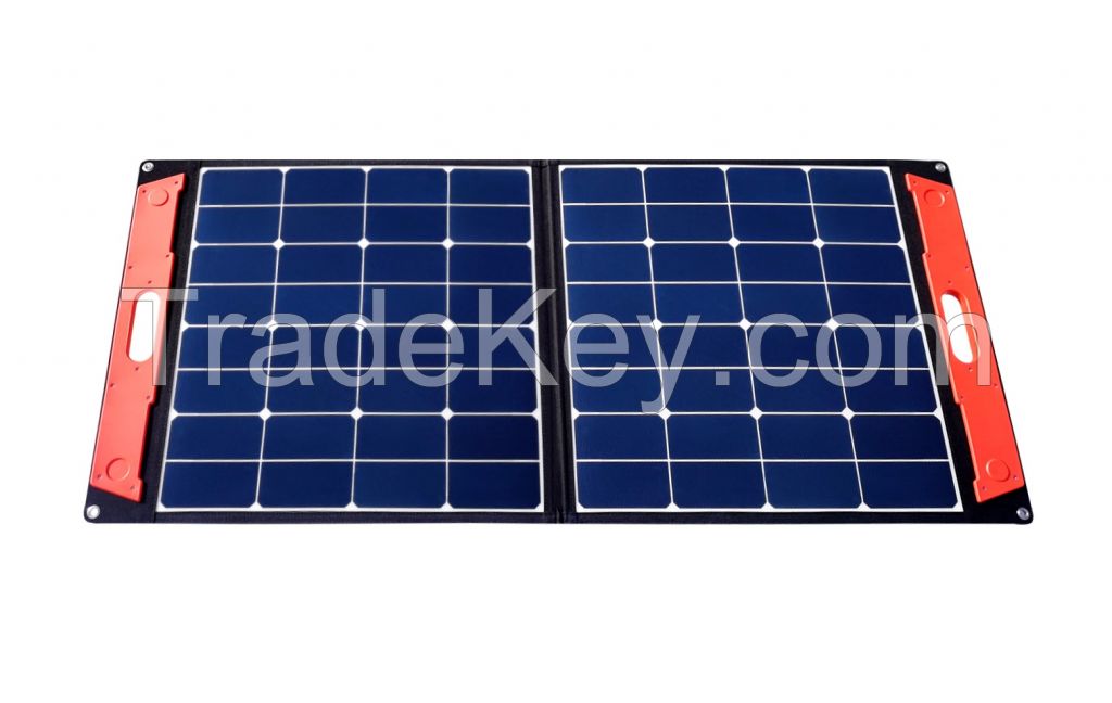 100W Sunpower Foldable Outdoor Portable Solar Panel Kits