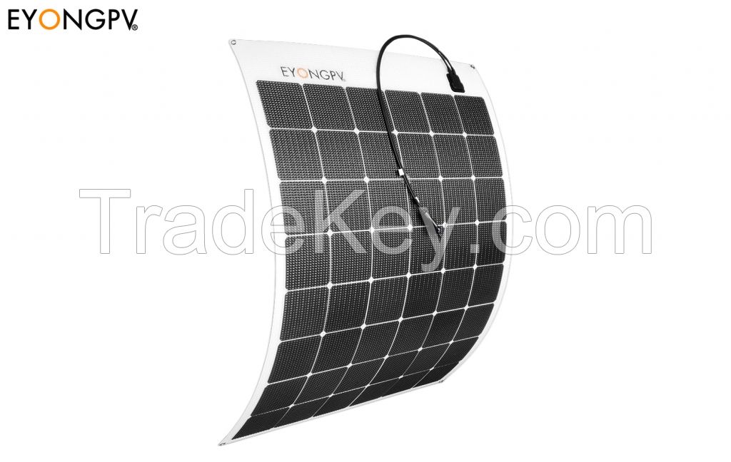 170W Flexible Bendable Solar Panel for Roof Marine RV Cabin Van Car