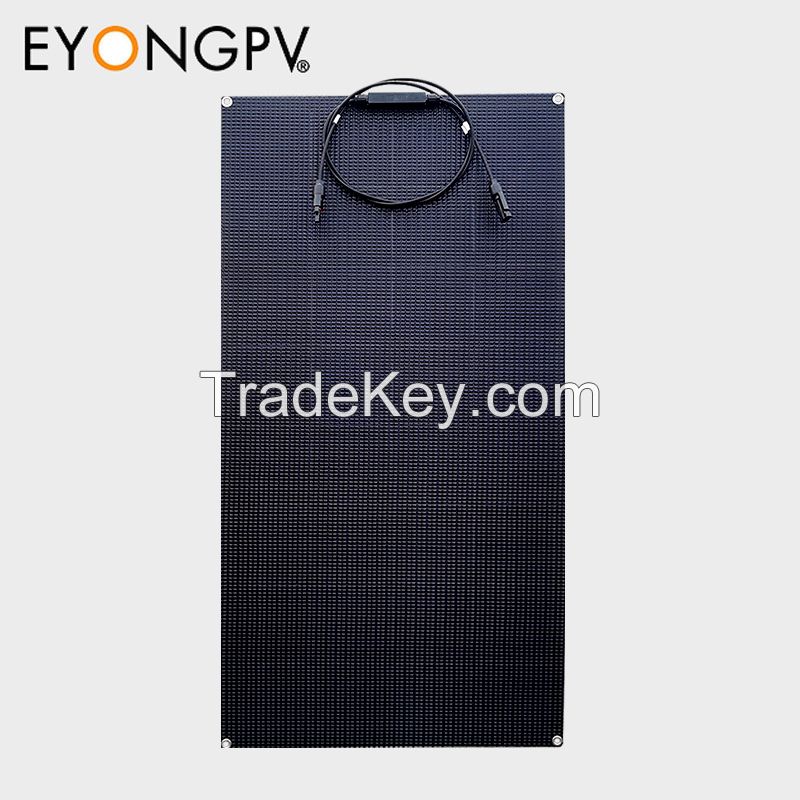 120W All Full Black Flexible Bendable Solar Panel