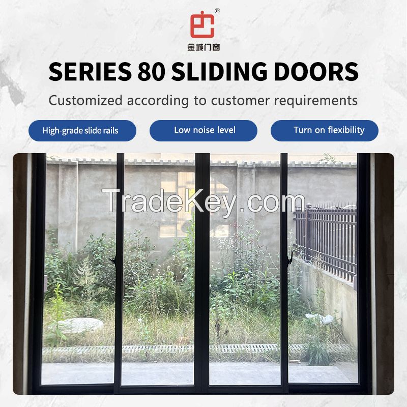 Jingcheng 80 Series Sliding Doors, High-Grade Sliding Rail Noise Is Small Sealing Better, Custom Products