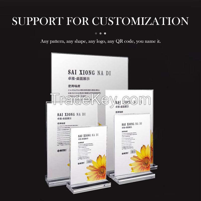 Senchun Acrylic Display Stand  Standing Signdisplay Stand Bookshelf Display Stand Customized Products