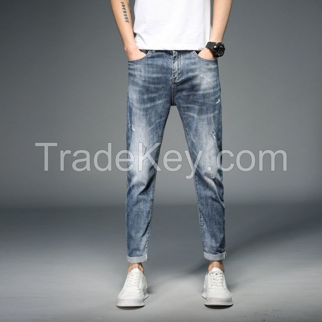 Mens Oversized Jeans Hiphop Embroiled Baggy Denim Jeans for Mens Sustainable Loose Jeans