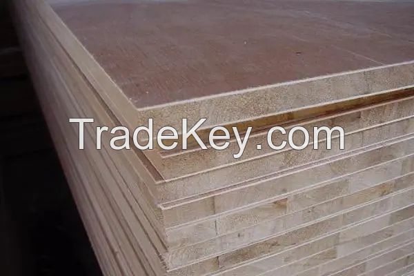 1220x2440mm/solid pine core/melamine faced block board