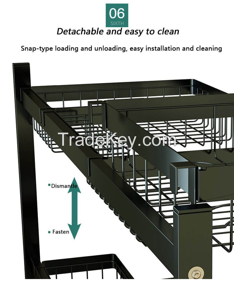 Single tank sink rack main frame