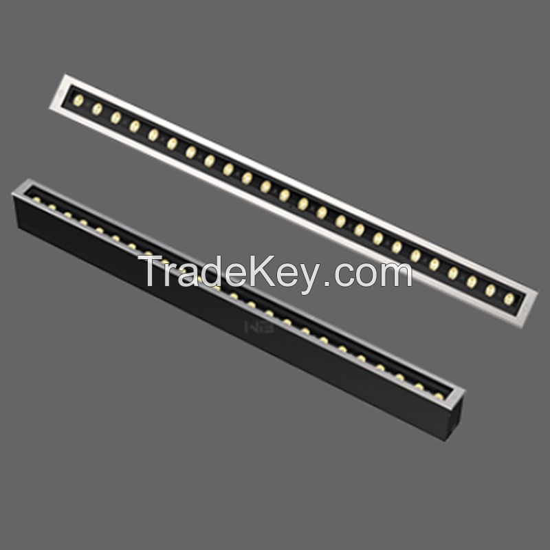 IP67 6W~72W LED Linear Inground Lights With Waterstop Connector