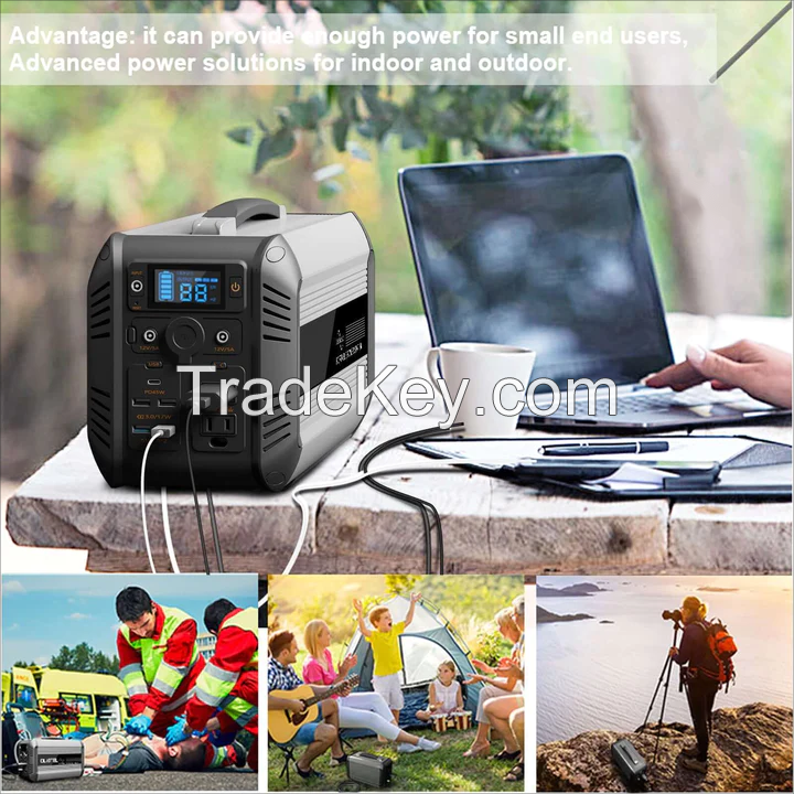 P500 Portable Power Station 614Wh Portable Power Station for indoor, camping, outdoor use, recharge 0-80% in 60 mins, Home Backup Battery, LiFePO4