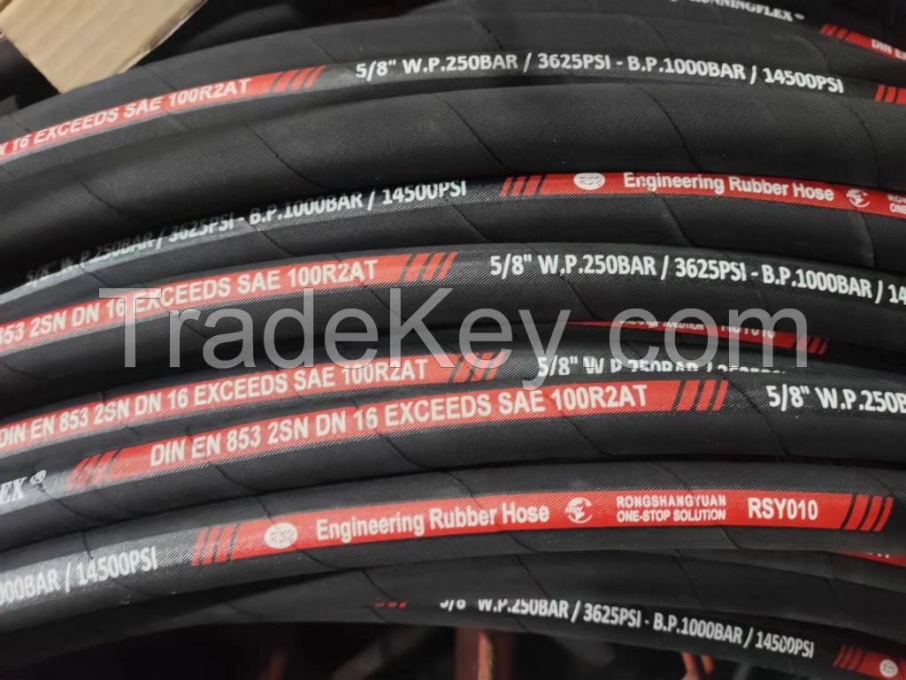 RSY Lowest Price High Pressure High Temperature Steel Wire Spiral Hydraulic Rubber Hose Hydraulic Hose