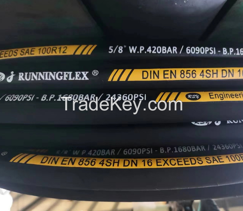 RSY Lowest Price High Pressure High Temperature Steel Wire Spiral Hydraulic Rubber Hose Hydraulic Hose