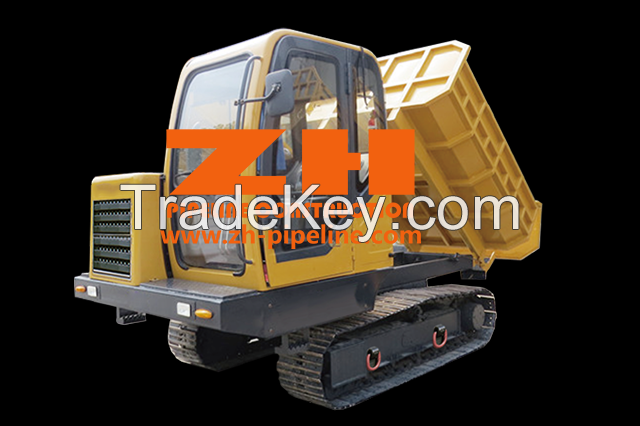 Crawler Dumper for Pipeline Construction