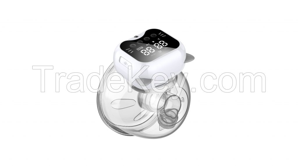 Patent design electric wearable breast pump hand-free painless milk pumping breast pump