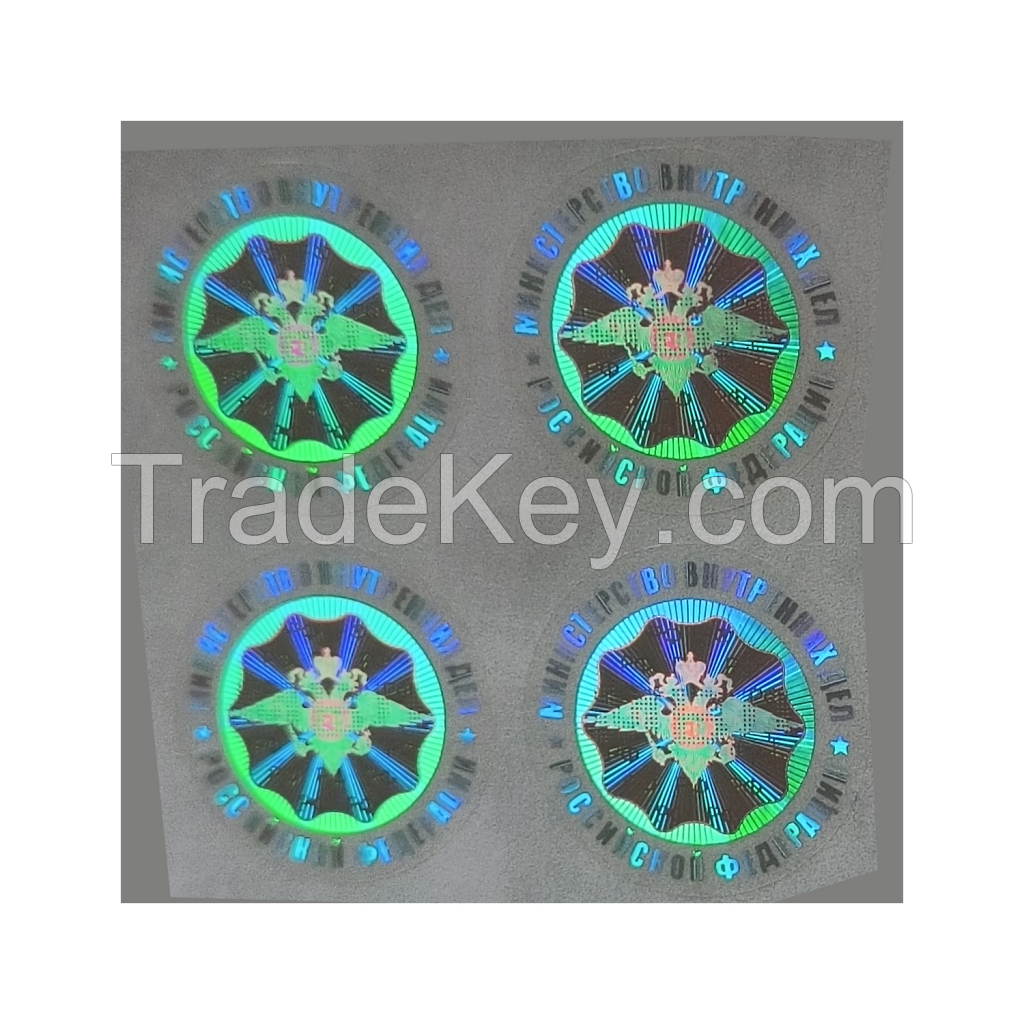 Top quality blank label sticker universal template printable durable 3D hologram label sticker