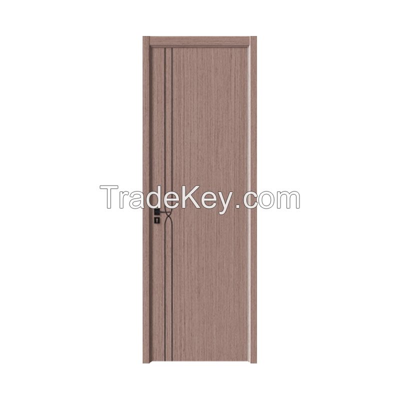 L-19 Wood Grain Series 3Q Crossed Black Thread, Interior Set Door