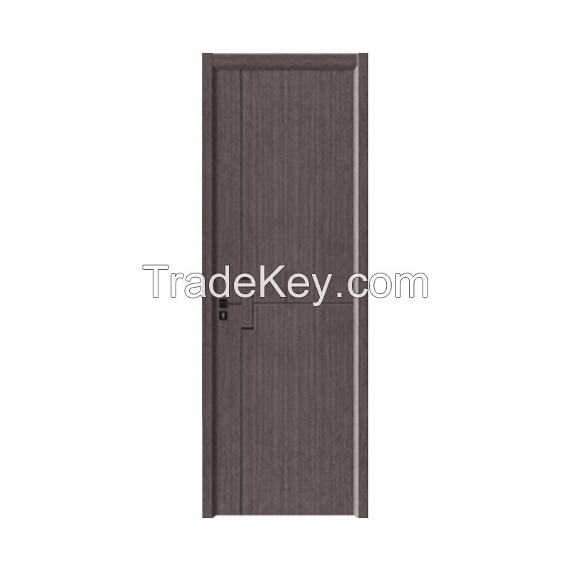 L-13 Wood Grain Series, 1Q Cross Black Line, Interior Set Door