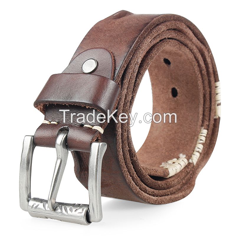 Heavy Duty Work 100% Real Leather Belt for Men Jeans Belt