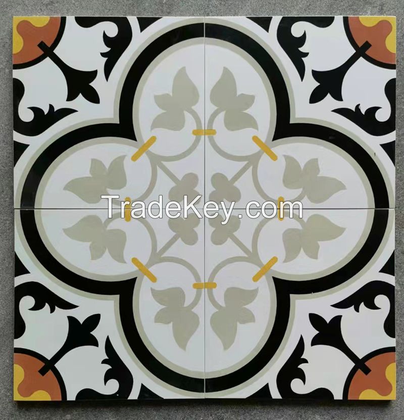 Antique retro art flower tiles, kitchen bathroom, balcony, restaurant bar, floor tiles, wall tiles