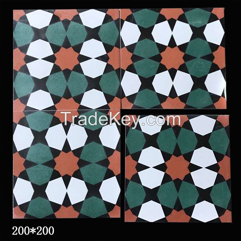 Antique retro art flower tiles, kitchen bathroom, balcony, restaurant bar, floor tiles, wall tiles