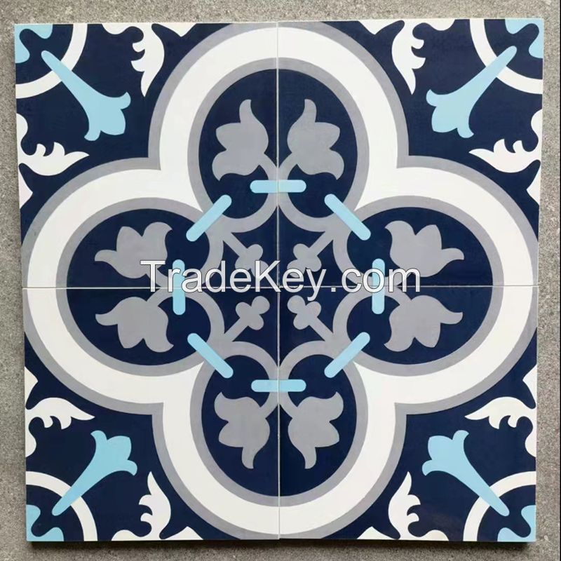 Antique retro art flower tiles, kitchen bathroom, balcony, restaurant bar, floor tiles, wall tiles