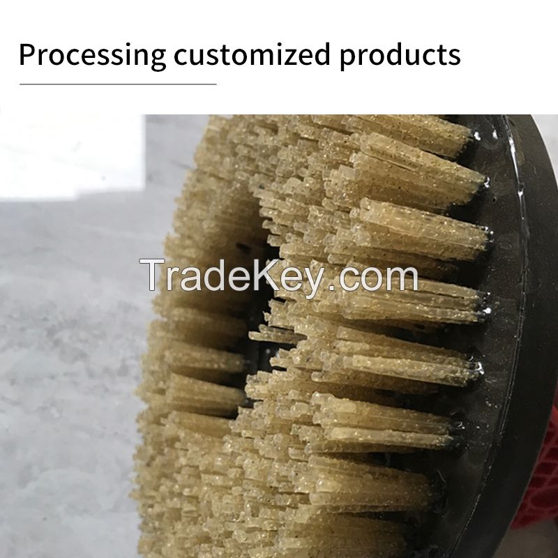 Horseshoe-shaped antique brush stone antique brush grinding wire brush polishing brush stone cleaning retro brush