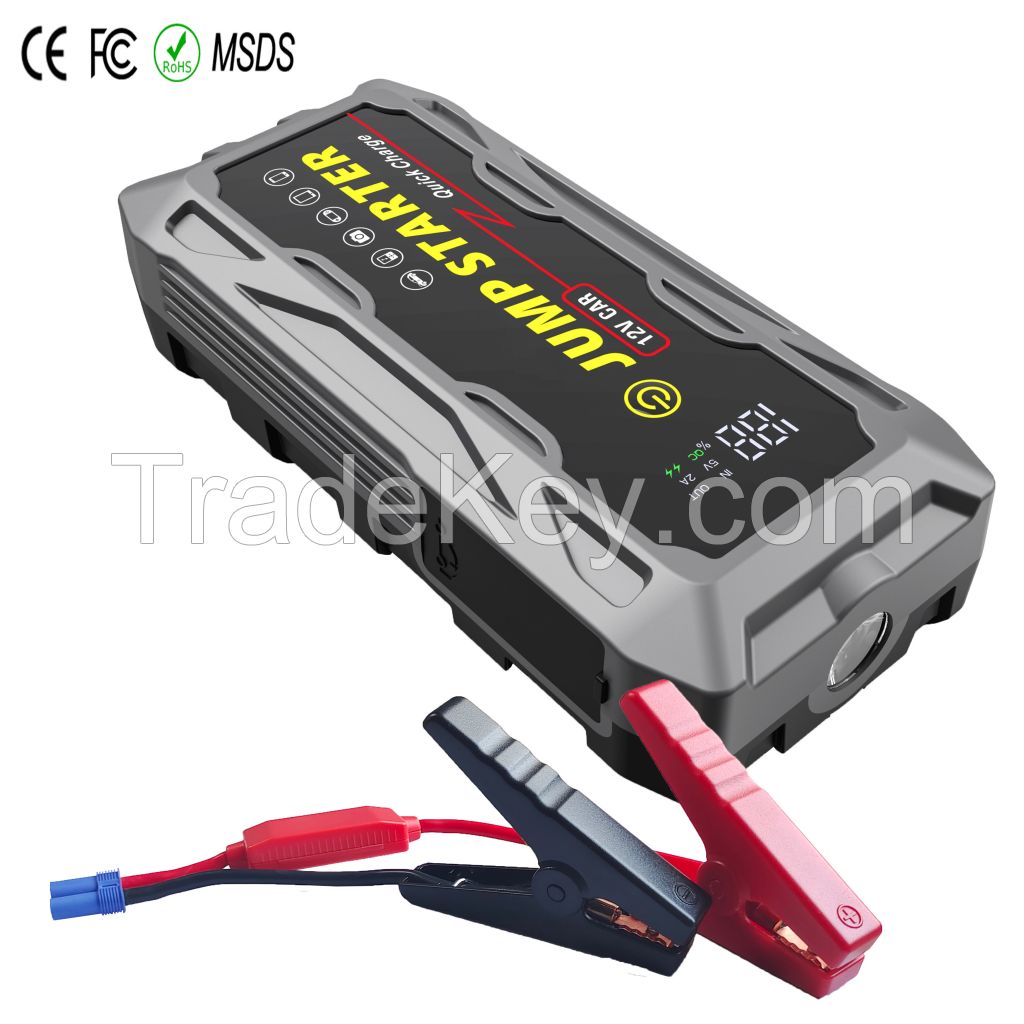 J03 Jump Starter 2023 Battery Car Accessories 16000mah Lithium Battery Jump Starter For Cars Waterproof Ip66 12v Jump Starter Car Kit