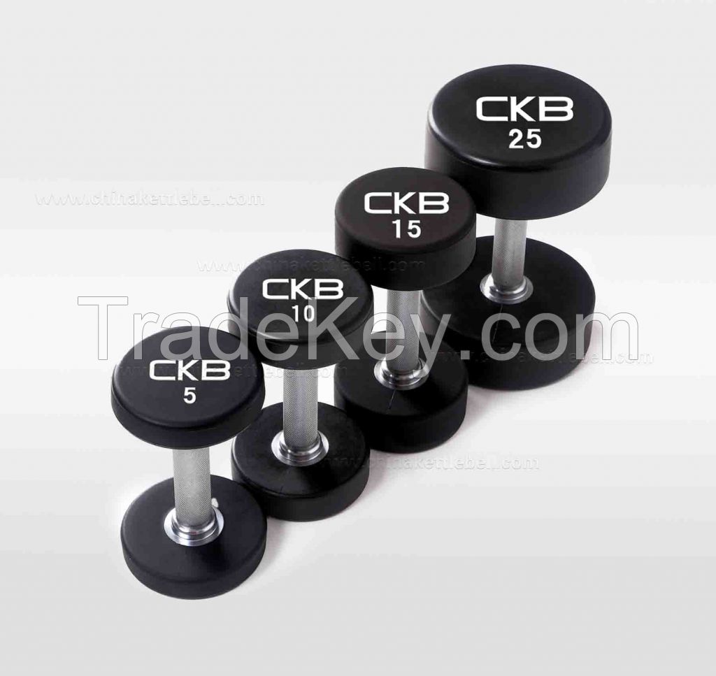 Round CPU TPU Rubber Dumbbell