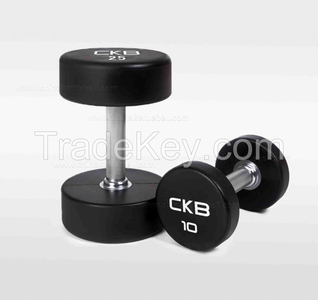 Round CPU TPU Rubber Dumbbell