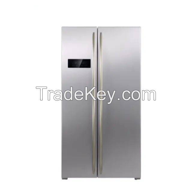 Adjustable leg frost free side by side refrigerator