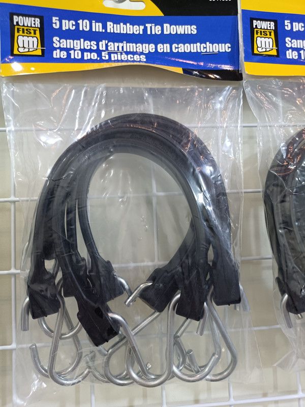 Rubber tie down straps