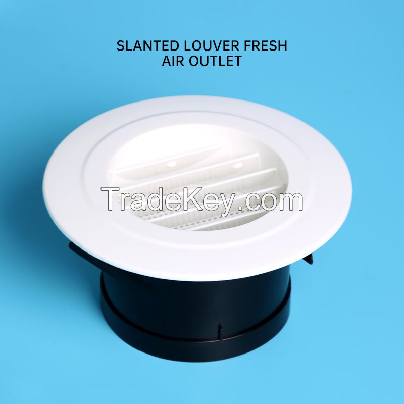 Fresh air exhaust louver tuyere circular ABS adjustable indoor duct air outlet vents with various sizes of interface Adjustable disc tuyere (please contact customer service before placing an order)