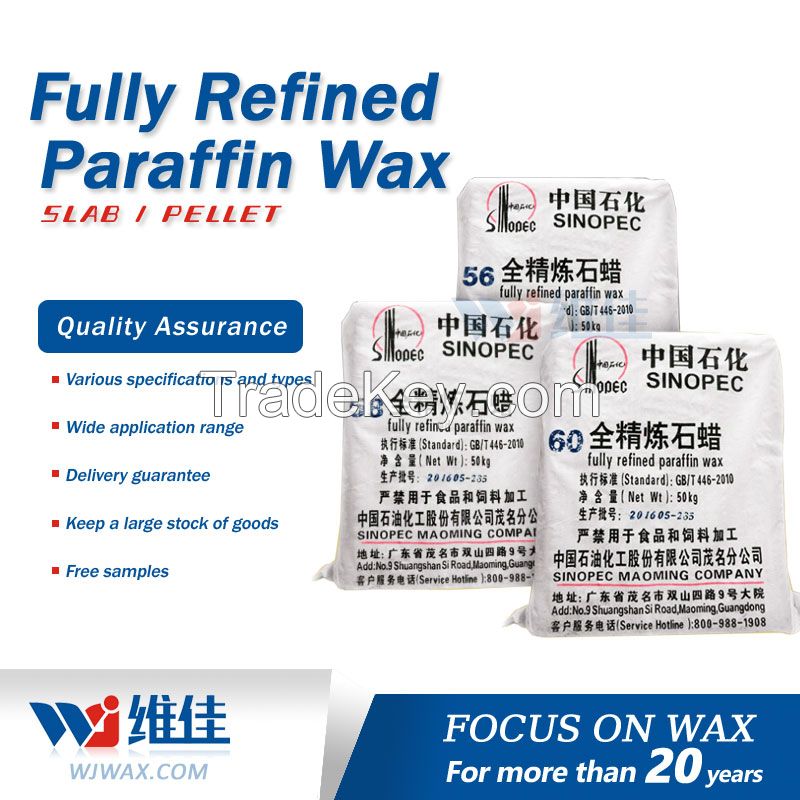 Sinopec brand fully refined paraffin wax