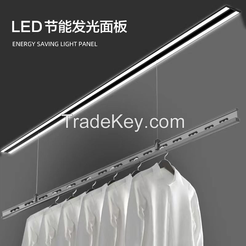 Invisible electric drying rack dark hidden balcony embedded remote control lifting intelligent household clothes drying rod