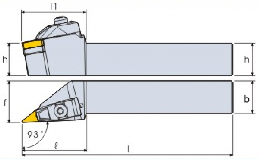 Turning tool holder AVJNR/L