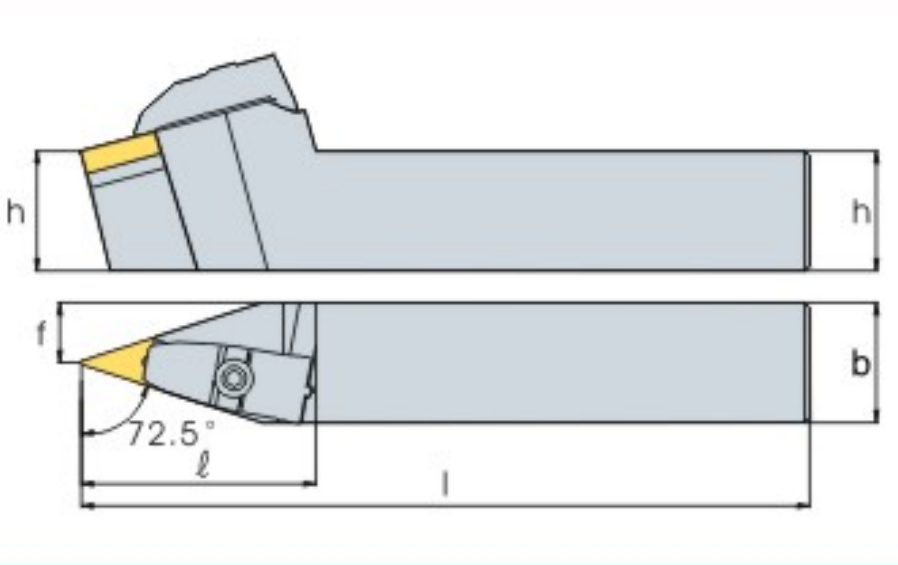 Turning tool holder AVVNN