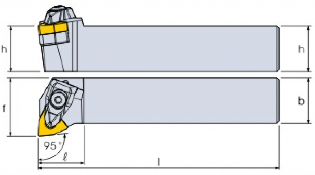 Turning tool holder AWLNR/L