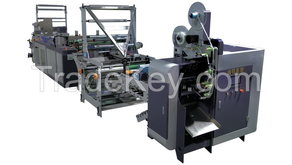 Automatic drawstring garbage bag making machinery