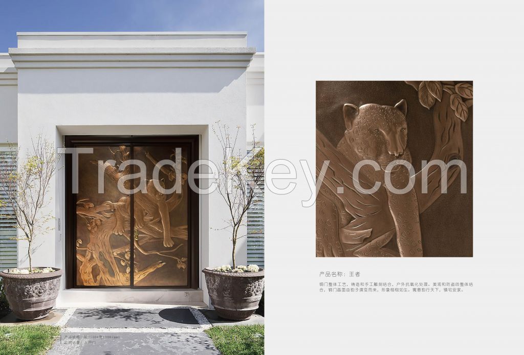 Customized copper doors