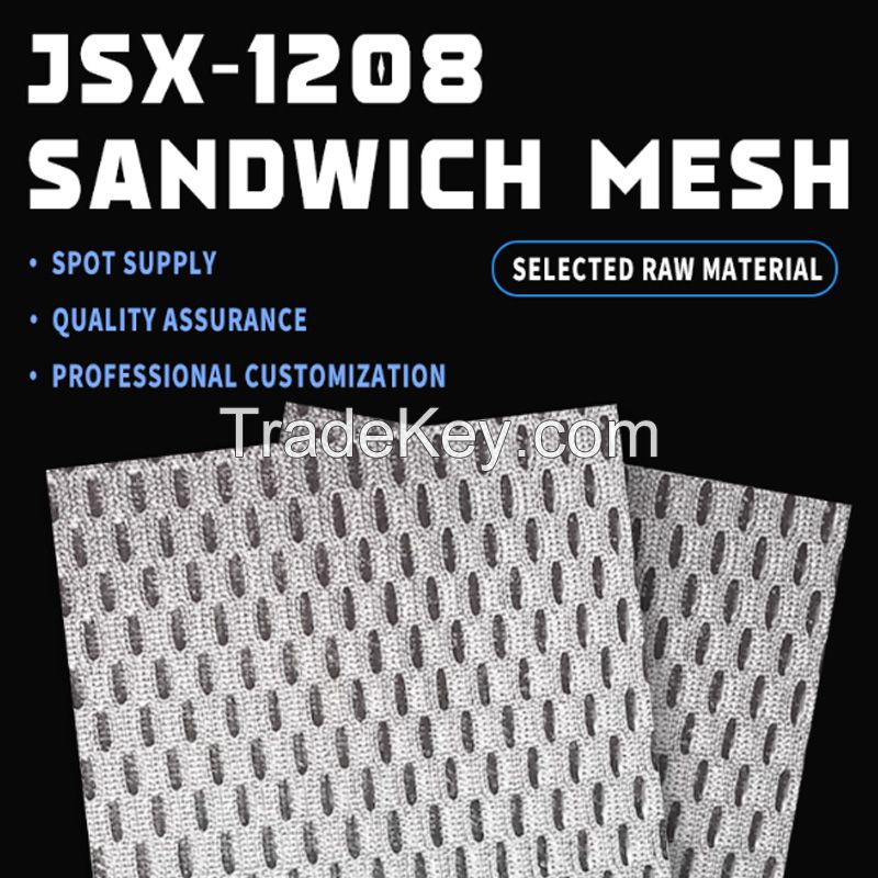 This fabric sandwich mesh is a special fabric structure, also known as sandwich mesh or double layer mesh