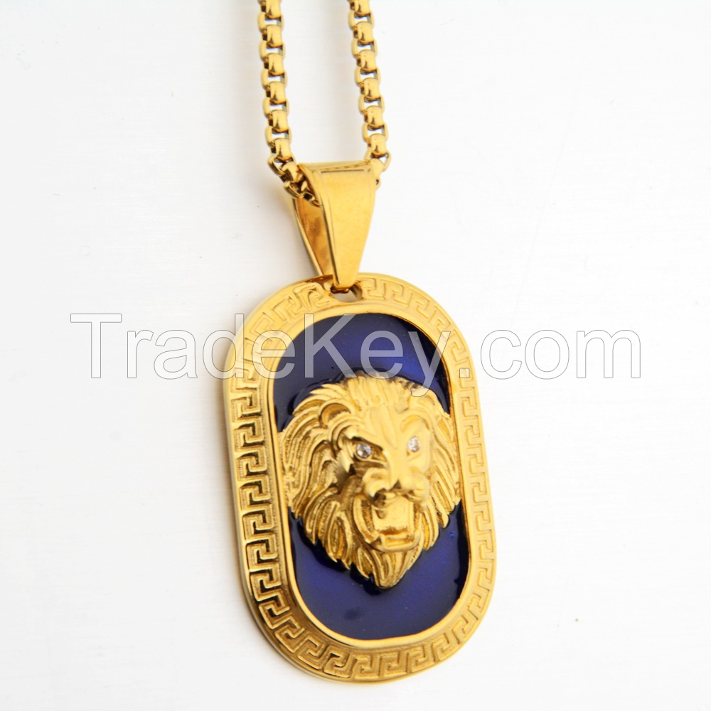 Stainless Steel Lion Pendants Suitable For Men And Women