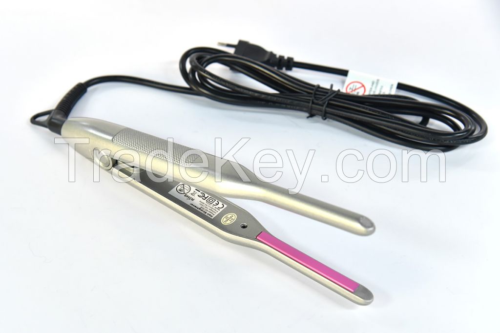 Mini 8mm Flat Iron 5 Gears Temperature Adjustable Pencil Flat Iron 1/3 inch Plate Hair Straightener