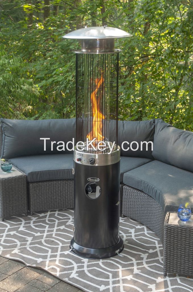 Propane spiral flame patio heater