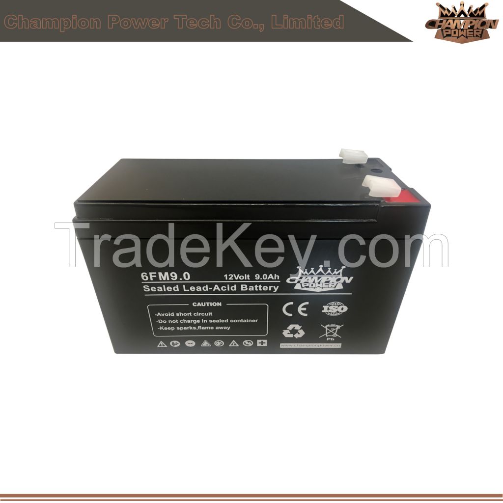 sealed lead acid battery 12v9ah for UPS/Solar system/ Power ssytem