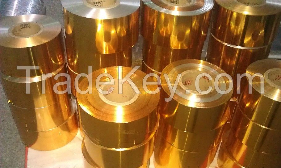 golden aluminium foil for chocolate coins wrapping