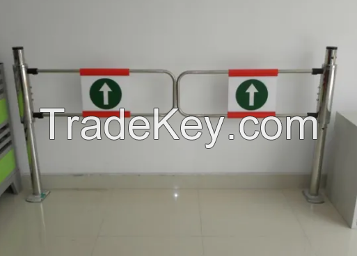 Swing Turnstile Stainless Steel Barrier Supermarket Security Gate