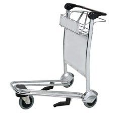 4 Wheels ( 201 Stainless steel ) / or  ( Q235 carbon Steel ) Airport Luggage Trolley